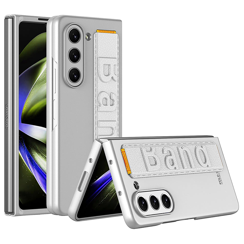 GKK For Samsung Galaxy Z Fold5 5G Ultra-Thin Phone Case PU Leather PC Wristband Back Cover GKK For Samsung Galaxy Z Fold5 5G Ultra-Thin Phone Case PU Leather PC Wristband Back Cover
